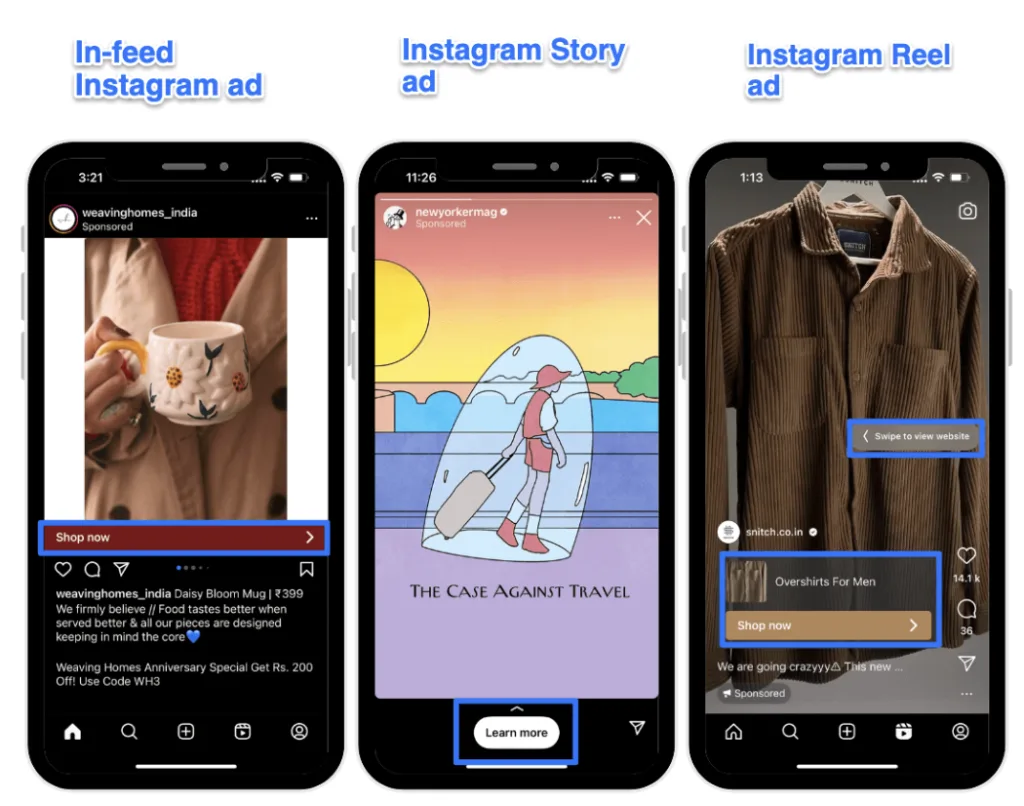 Instagram Paid Ads Example